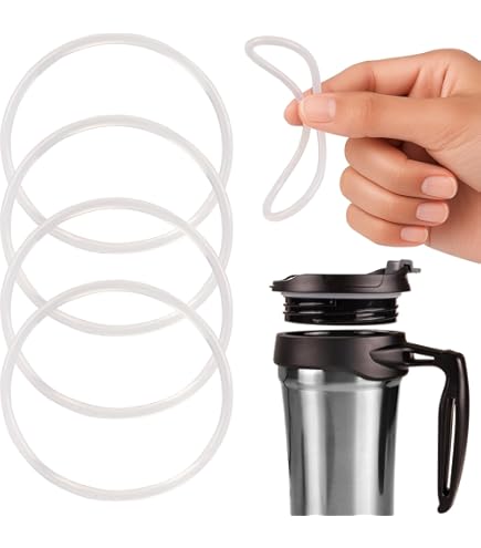 Amazon.com | IMPRESA Pack of 3 Insulated Coffee Mug O-Ring Replacement -  Clear White Leakproof Coffee Mug Seal Ring - Durable Silicone Gasket  Replacement - Compatible with Bubba 52 Oz Classic Insulated