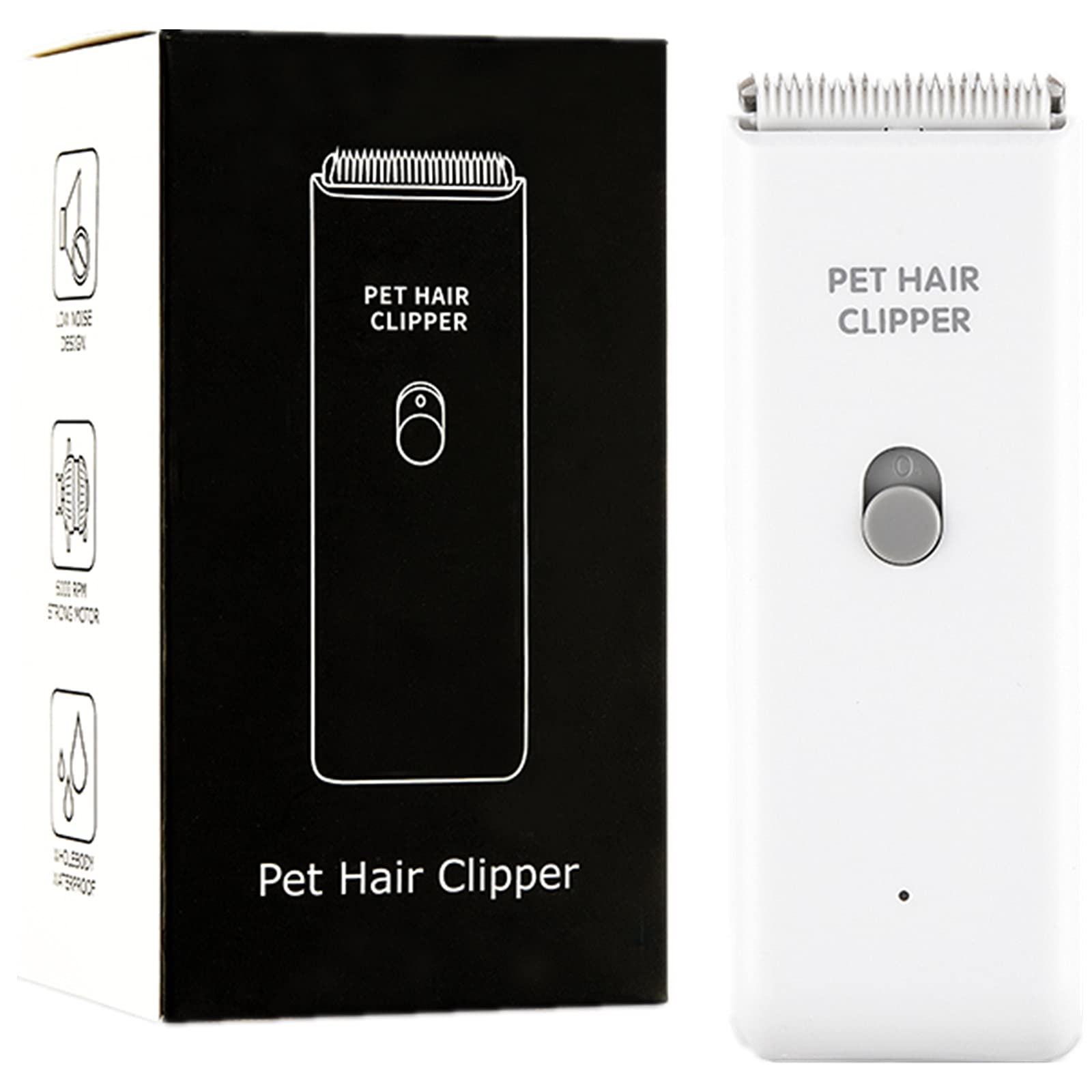 Photo 1 of Dog Cat Home Hair Waterproof Clipper Portable Electric USB Rechargeable Pet Grooming Tools Low Noise Shaver Cordless Trimmer for Small and Large Pets