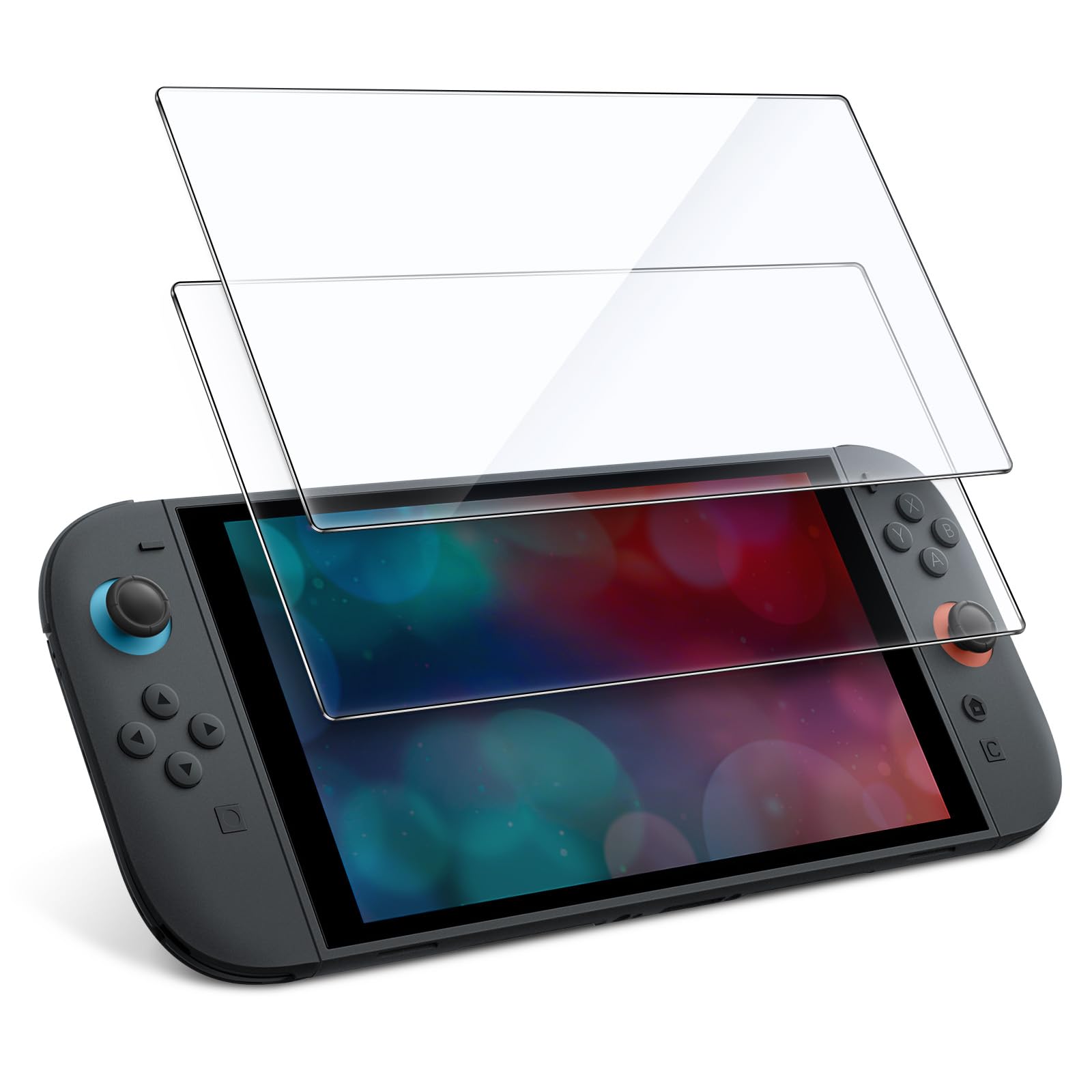 JETech Screen Protector for Nintendo Switch 2 2025, 9H Tempered Glass Film, Anti-Scratch, HD Clear, 2-Pack