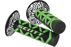 Scott Sports 219626-1089 Green/Black Diamond Motorcycle Grips