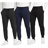 BenBen Men's Sweatpants 3-Pack – Soft Athletic Jogger Pants for Workout & Lounge