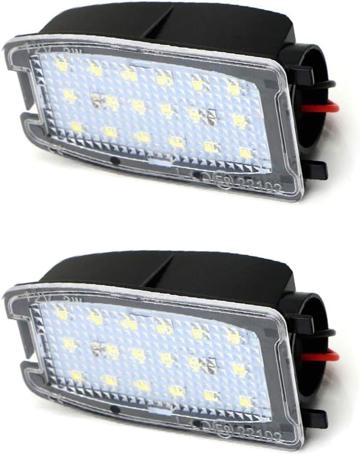 HNOOSTER Under Mirror Puddle Light - LED Strobe Light Car LED Work Light Flashing Daytime Running Lights Spotlight Driving Fog Lamps 2Pcs