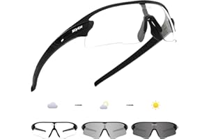 SCVCN Photochromic Cycling Glasses Clear MTB Riding Glasses Motorcycle TR90 Men Women Mountain Bike Sunglasses Biking Goggles