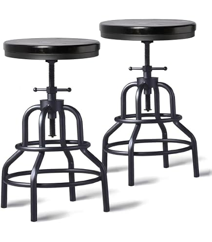 Amazon.com: Diwhy Industrial Vintage Counter Stool, Kitchen