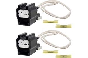 SHTUOMOLAND ﻿PT2188 2Pcs Cooling Fan Motor Connector Plug Fit for Pontiac Torrent 2007-2009 for Chevrolet Equinox 2006-2009 for Suzuki XL-7 2007-2009 3.4L/3.6L V6 Replace 88988506