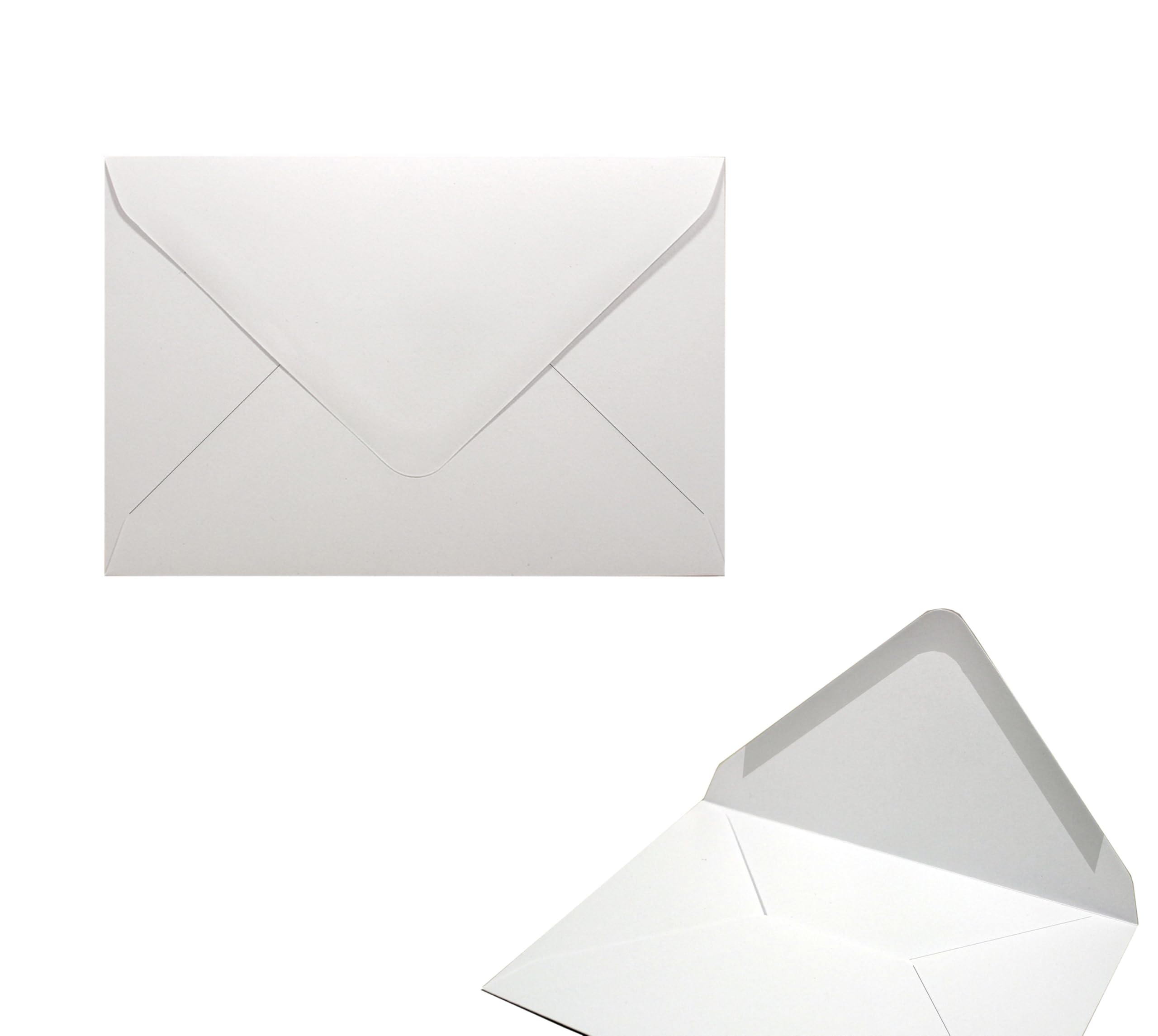 (Choose Pack) C5 / C6 Gummed Flap Envelopes Pure White (120 GSM) - Greeting Gift Cards Weddings Florists Invites (30x C6 Envelopes)