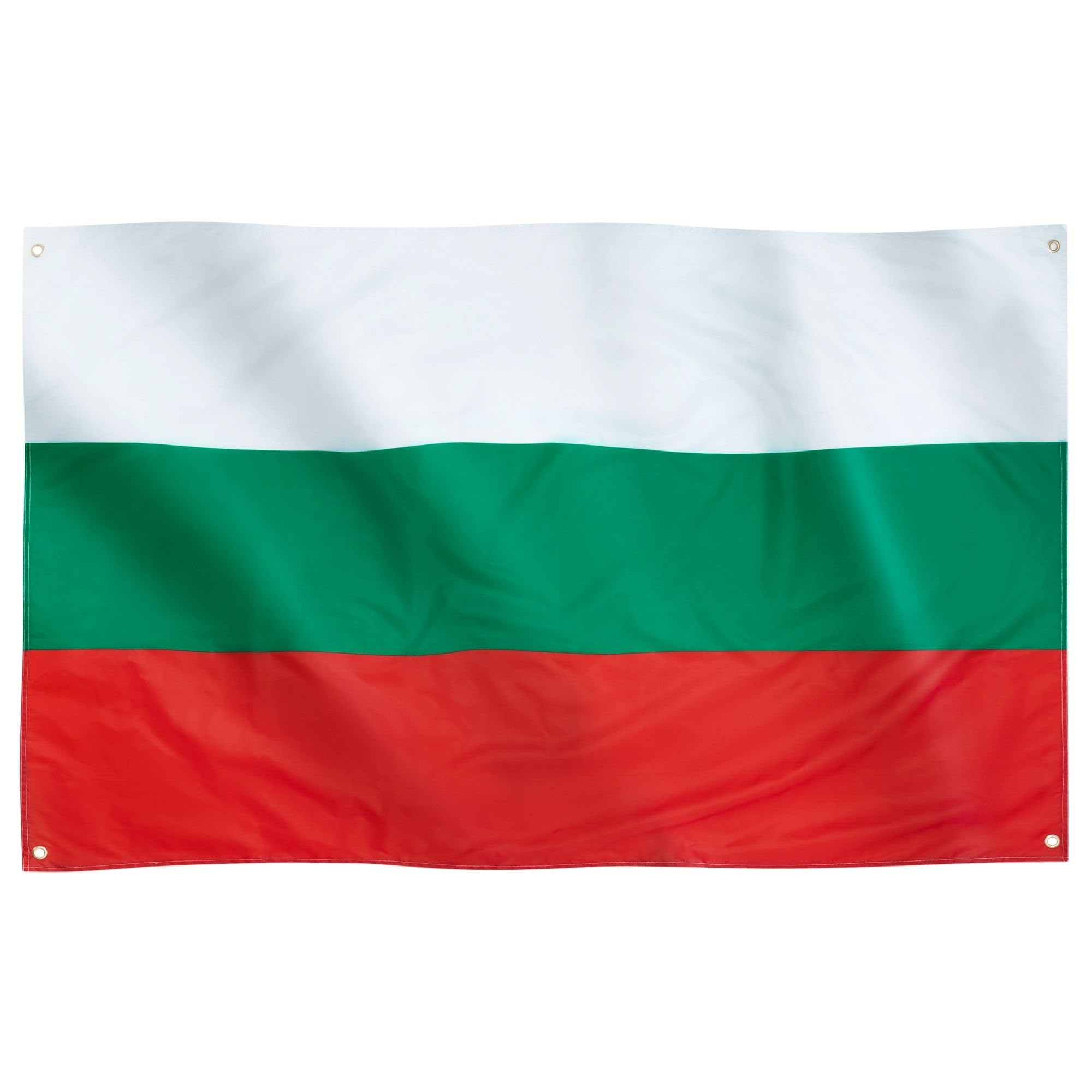 Runesol Bulgaria Flag, 91x152cm, 3ft x 5ft, 4 Grommets, Eyelet In Every Corner, Bulgarian Flag, Българско знаме, Premium Flags, Inside, Outside, Vivid Colours — image 1
