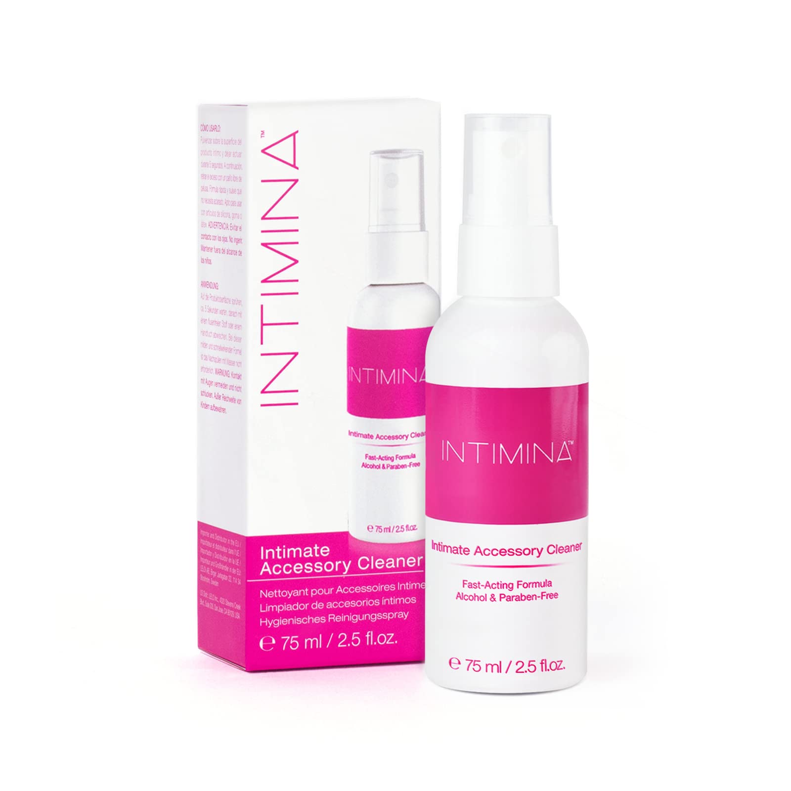 INTIMINA Intimate Accessory Cleaner - Non-Toxic Personal Massage Cleaner - Disinfectant Alcohol-Free Spray
