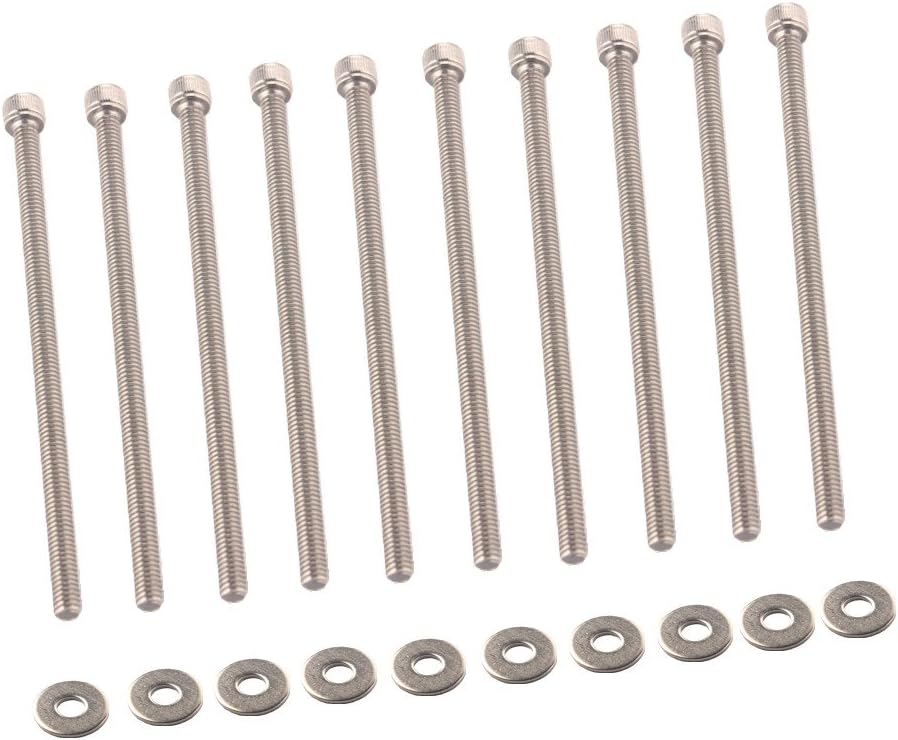 Dewhel Engine LS Series Intake Manifold Bolts Kit SS Stainless Steel