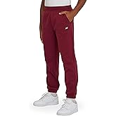 New Balance Boys Relaxed Fit Joggers – Kids Soft Cotton Blend Fleece Athletic Sweatpants with Pockets (Size 4-20)
