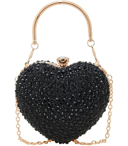 GOKTOW Black Heart Shaped Purse,Valentines Purses and  display picture 1
