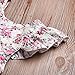 SEVEN YOUNG Newborn Baby Girls Floral Print Backless Romper Infant Kids Jumpsuit Outfit Playsuit Clothes
