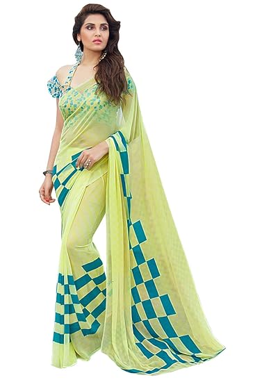 Georgette Saree (Siya-9013_Yellow)