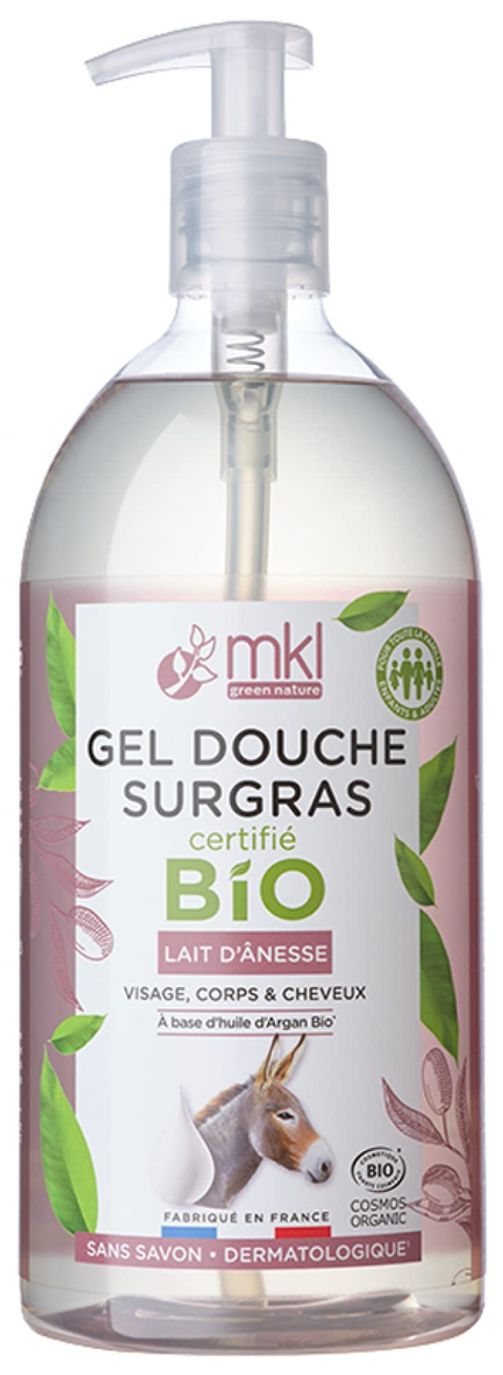 MKL Green Nature Rich Shower Gel Donkey Milk Organic 1L