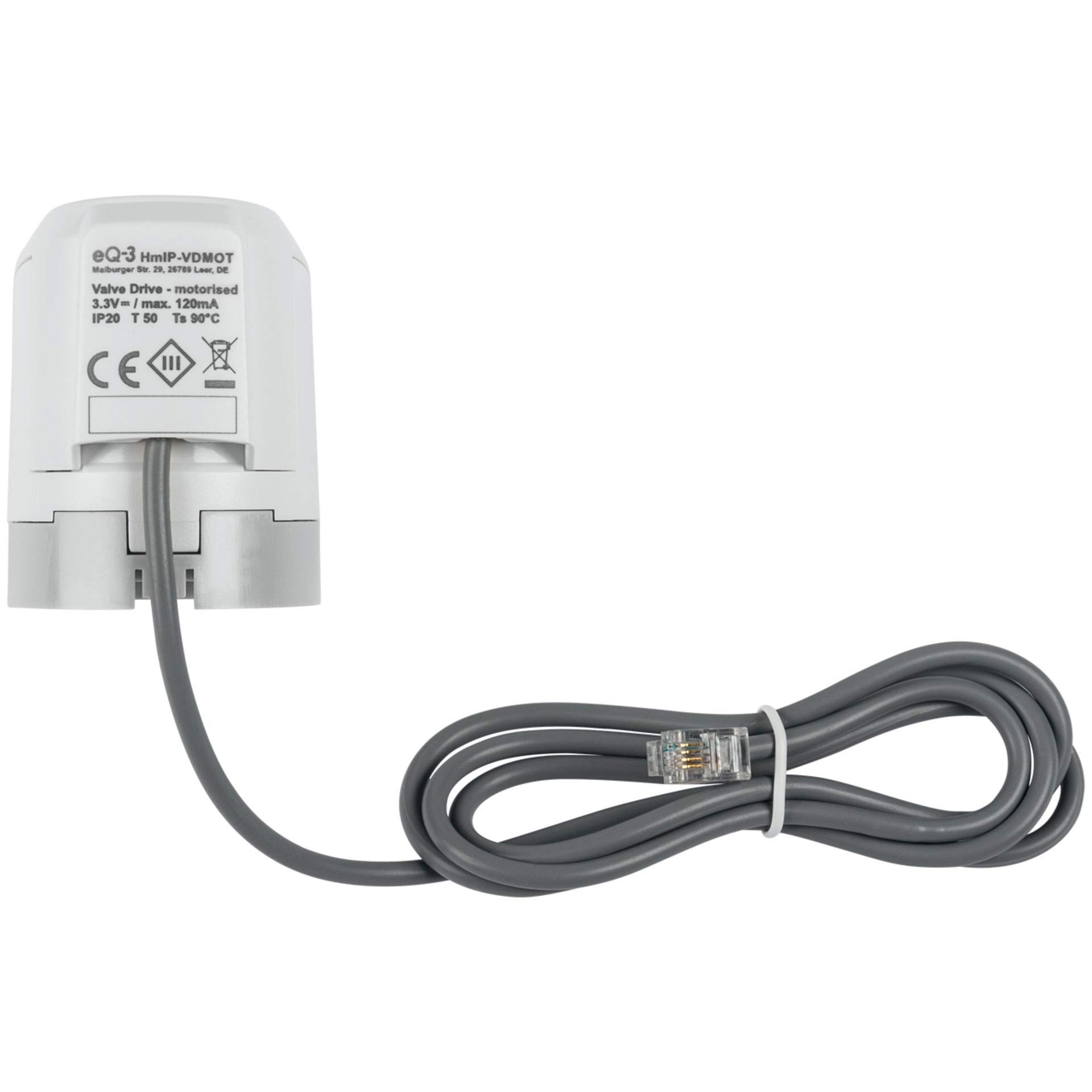 Homematic IP Stellantrieb – motorisch, Stellantrieb für Fußbodenheizung, passend für Homematic IP Fußbodenheizungscontroller – 12-Fach, motorisch, 3.3 V, 153309A0 3