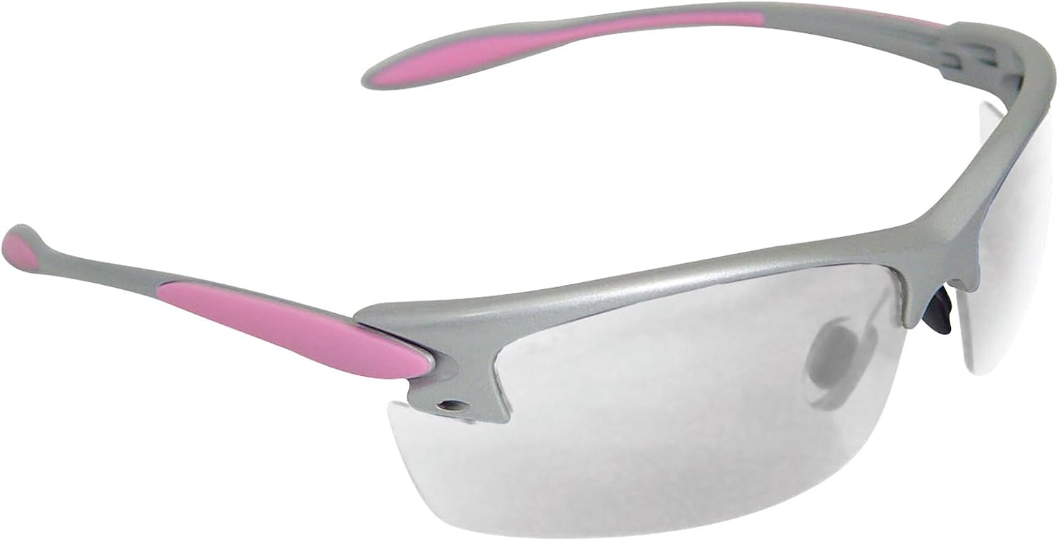 Radians PG0810CS Pg-08 Silver & Pink/Clear : Hunting Safety Glasses : Sports & Outdoors