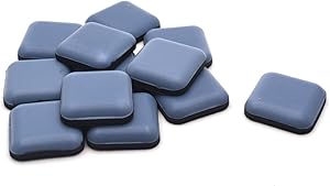 Antrader 12 pcs Furniture Sliders for Carpet 1-3/5