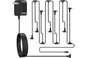 Power Cord for Hallmark Keepsake Christmas Decoration Compatible with Hallmark Keepsake Power Cord,DC 5V and 7-Plug Adapter S