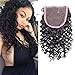 ISEE Hair Hand Tied Malaysian Human Hair Closure Deep Curly Lace Base Top Closure Free Part Bleached Knots 4