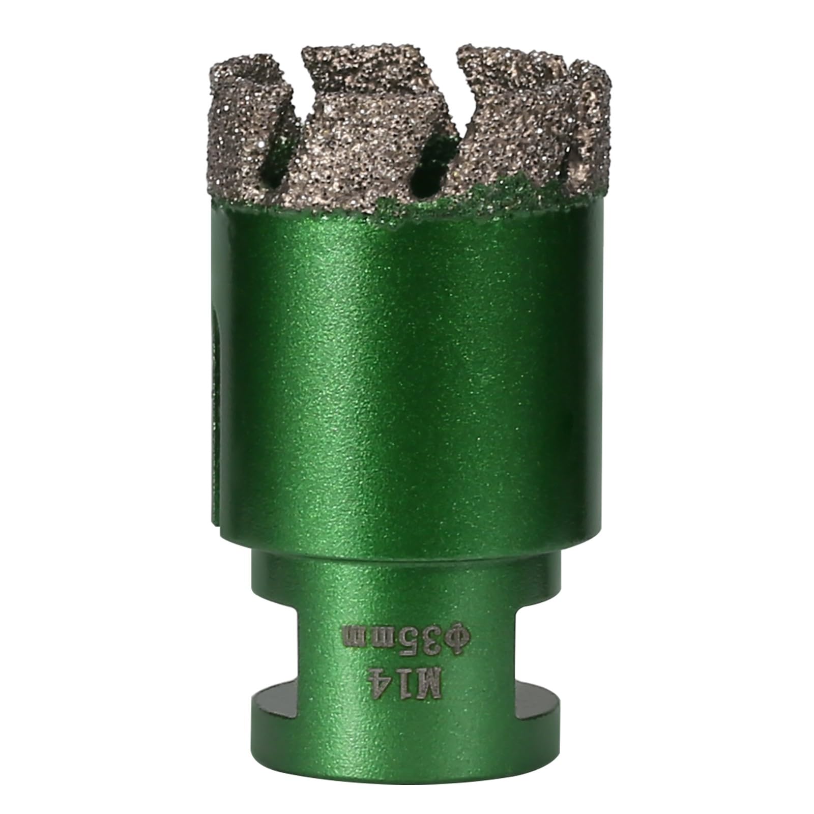 Vearter 35 mm Diamond Core Drill Bit, M14 Thread Connection Masonry Hole Saw, Vacuum Brazed Hollow Hole Cutter for Tile, Marble, Granite, Porcelain, Concrete, Quartz Stone