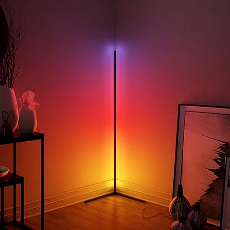 prysm color changing lamp corner lamp with rgb multicolored lights amazing minimalist ambient lighting