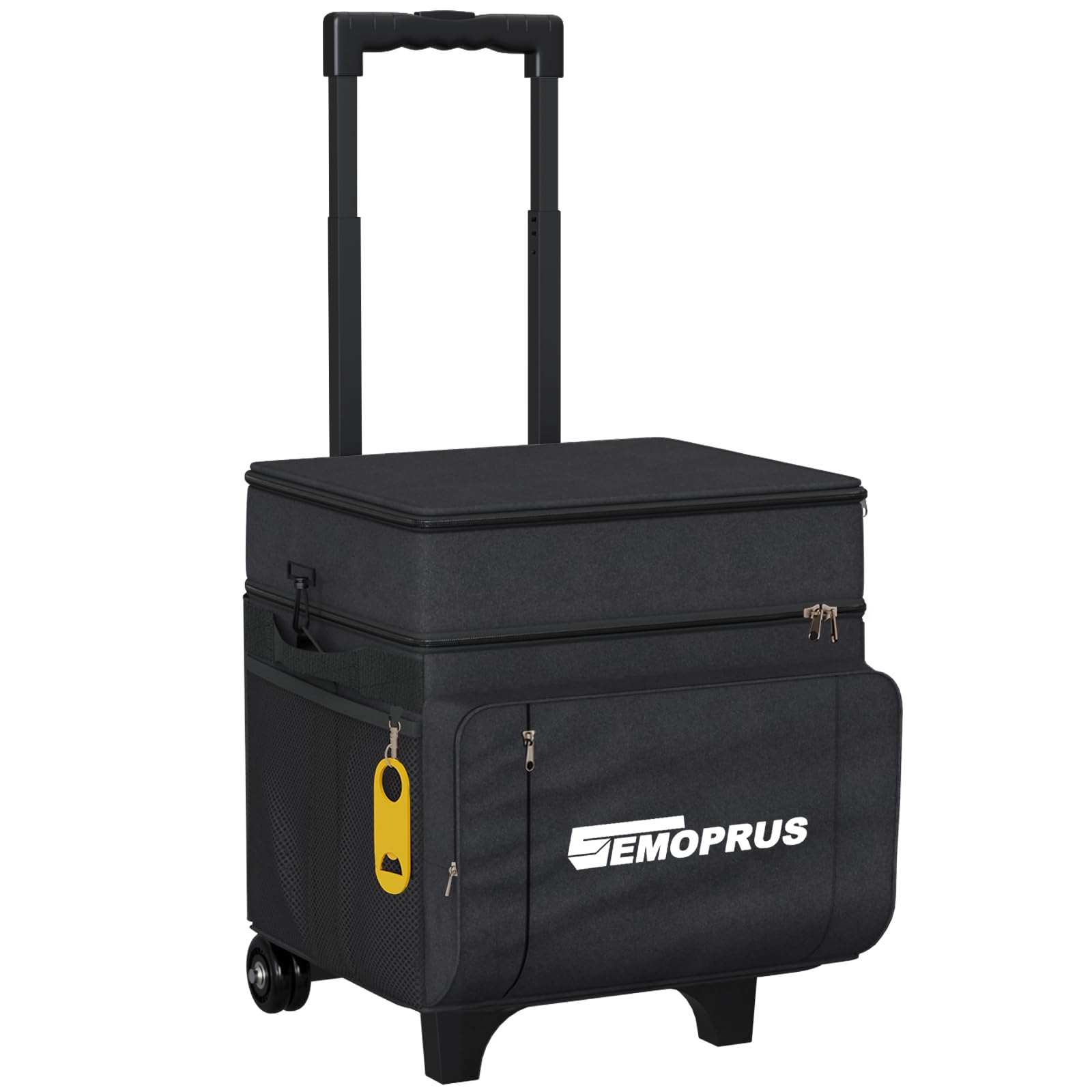Photo 1 of Cooler with Wheels and Handle, Portable Rolling Cooler, 50 Cans/29L Collapsible Cooler, Insulated Waterproof, Soft Cooler on Wheels for Beach, Camping, Traveling, Picnic, Outdoor Activities