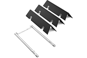 X Home Grill Replacement Parts for Weber Spirit 2 Grill with GS4 Grilling System, Spirit II E-210 Grill Parts, Porcelain-enameled 67045 Flavorizer Bars and Stainless Steel 69785 Burner Tubes Set