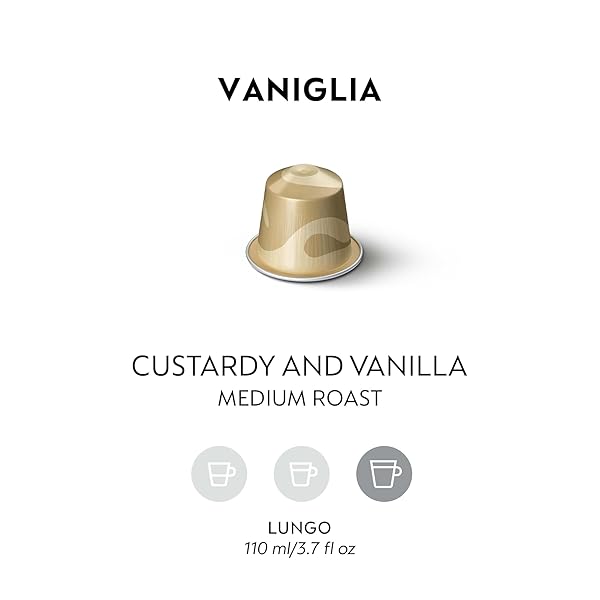 NESPRESSO CAPSULES ORIGINAL LINE, VANIGLIA, MEDIUM ROAST ESPRESSO COFFEE, 50 COUNT ESPRESSO COFFEE PODS