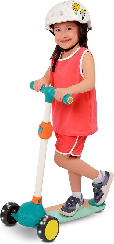 Scooter Fun Holz-Kinderroller mit Leuchträdern — Foto 1 von 7