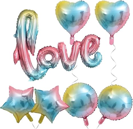 Amazon Lioobo バレンタイン 飾り付け 風船 結婚式 誕生日 Love ハート バルーン 飾り おしゃれ プロポーズ 記念日 お祝い サプライズ デコレーション 7点セット 風船 バルーン おもちゃ Amazon Lioobo バレンタイン 飾り付け 風船 結婚式 誕生日 Love ハート バルーン 飾り おしゃれ プロポーズ 記念日 お祝い サプライズ デコレーション 7点セット 風船 バルーン おもちゃ