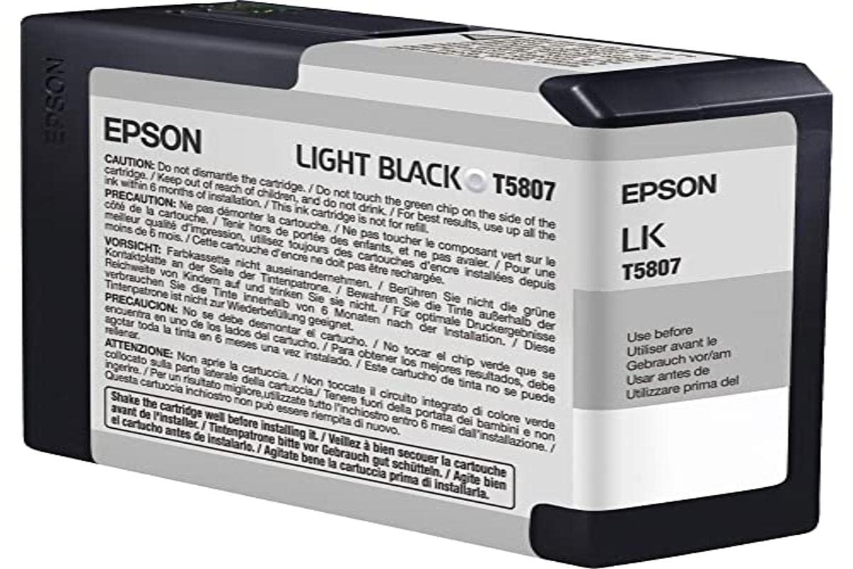 EPSON T5807 Ink Photo Light Black Standard Capacity 80 ml Pack of 1