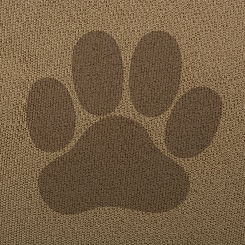 DII Bone Dry Medium Rectangle Pet Toy and Accessory Storage Bin, 16x10x12", Collapsible Organizer Storage Basket for Home Dcor, Pet Toy, Blankets, Leashes and Food-Taupe Paw Print