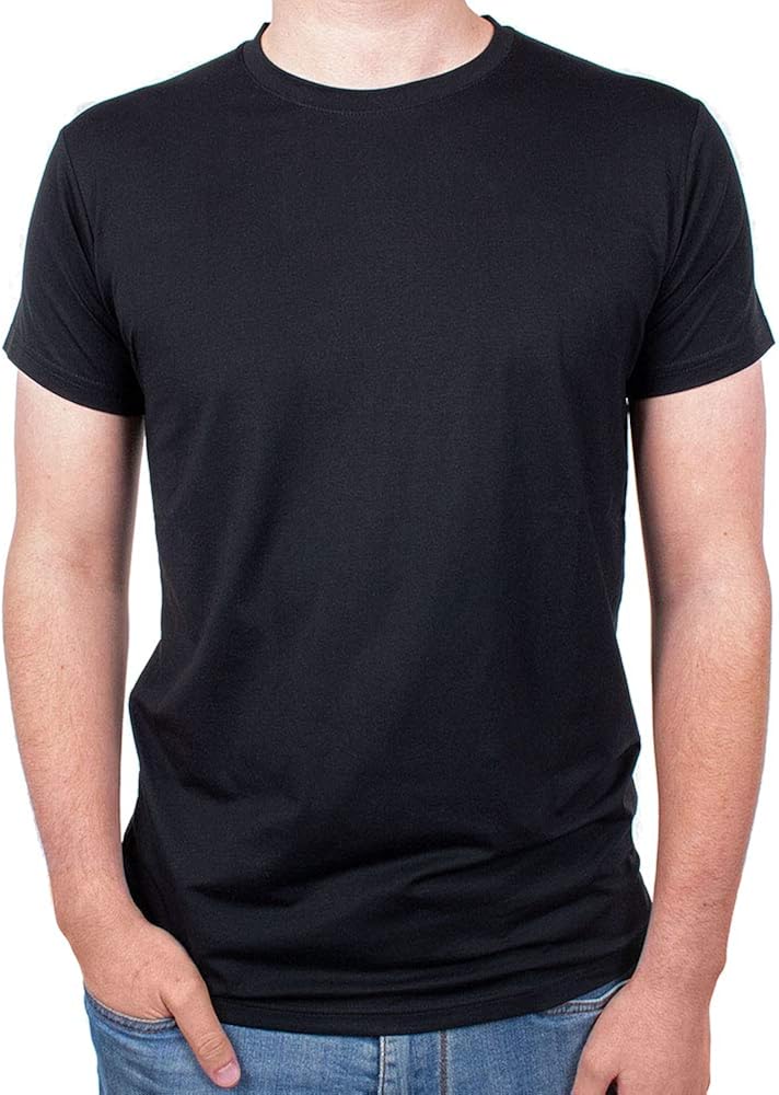 Men’s 3-Pack Crew Neck Super Soft Undershirts - Lightweight, Breezy, Classic Fit at  Men’s Clothing store