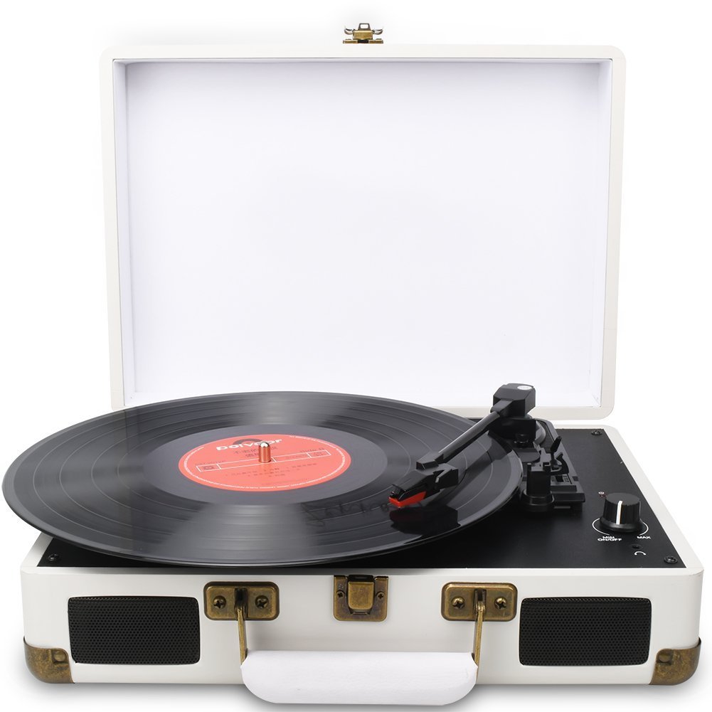 DIGITNOW! BeltDrive LP Platine Vinyle stéréo, 3 vitesses avec Enceinte