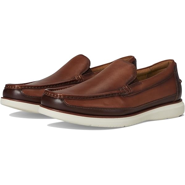 Amazon.com | Florsheim Men's Launch Moc Toe Slip-On, Cognac Multi