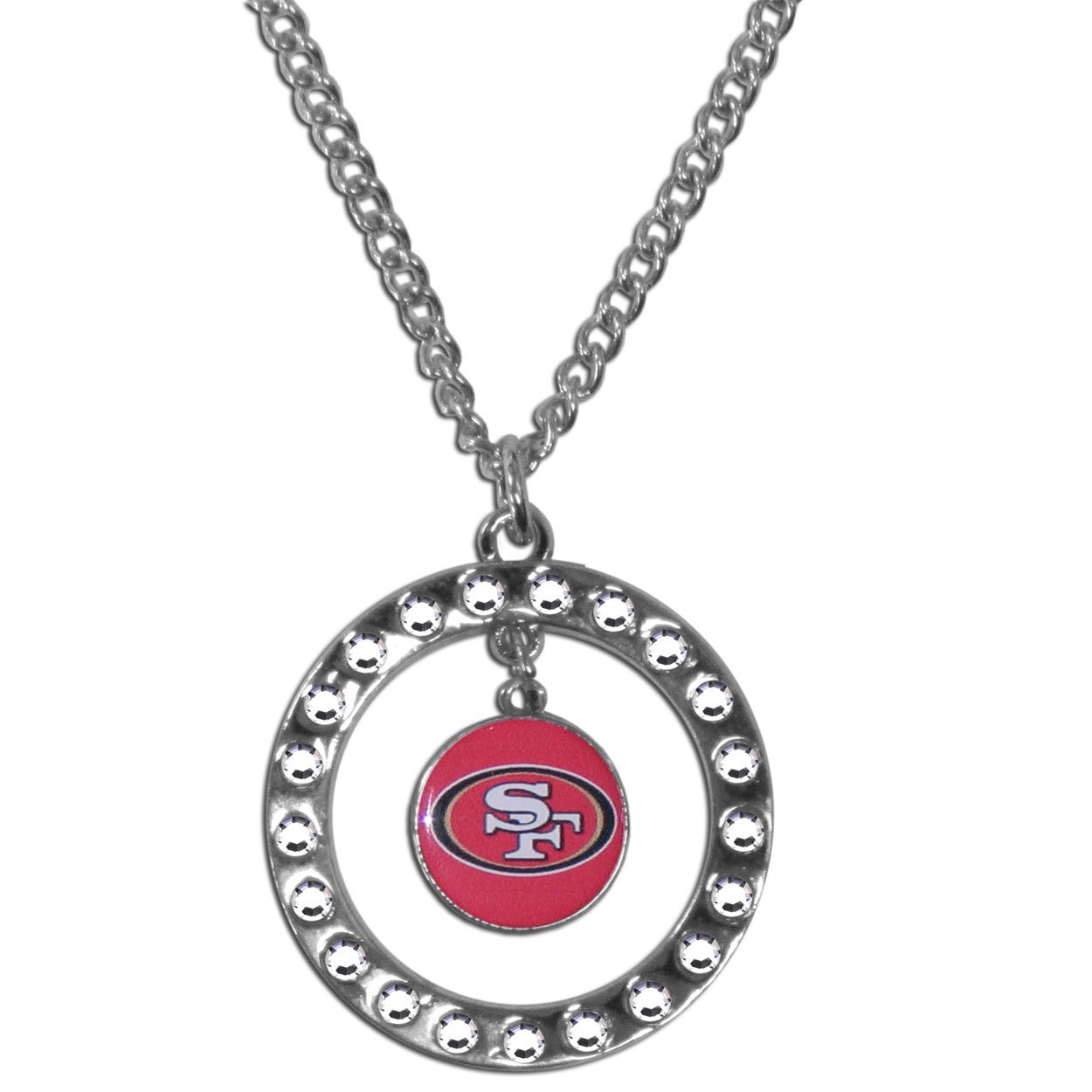 Siskiyou NFL San Francisco 49ers Rhinestone Necklace