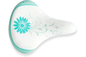 AVASTA Kids Bicycle Saddle for Girls & Boys Waterproof Wide Soft Bike Cushion Dual Shock Absorbing Fit for 12 14 16 18 20 or 20 22 24 26 inch Mountain Road Bike