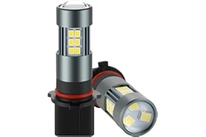 iFunyLED P13W 12277 LED Bulbs, Super Bright SH23W Fog Light 6500K Cool White, Pack of 2