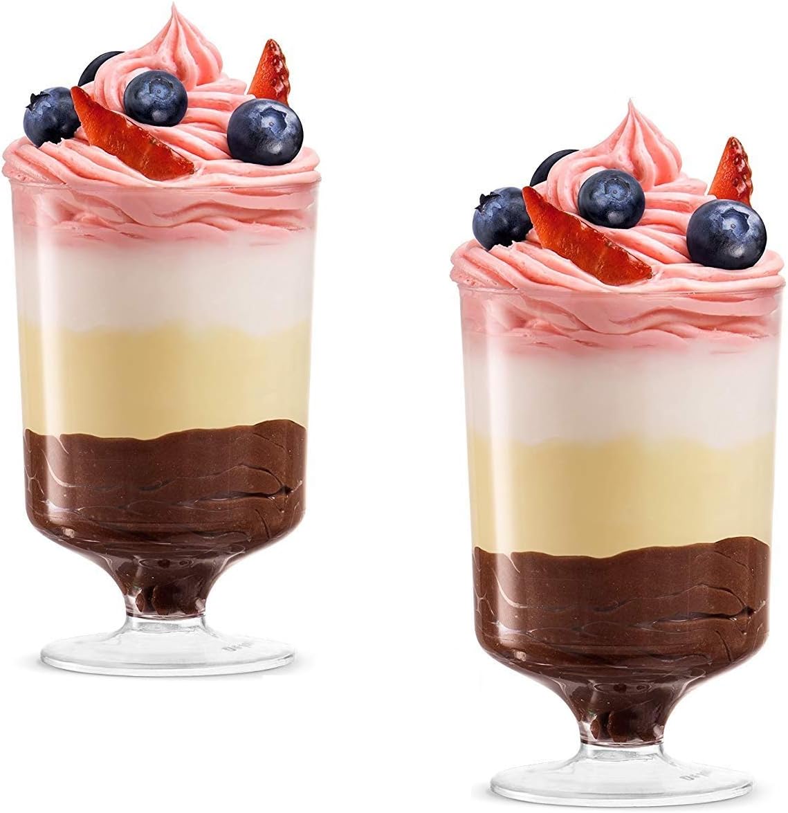 Amazon (Tall Stem Cup`) MINI WONDERS CLEAR PLASTIC DESSERT CUPS For