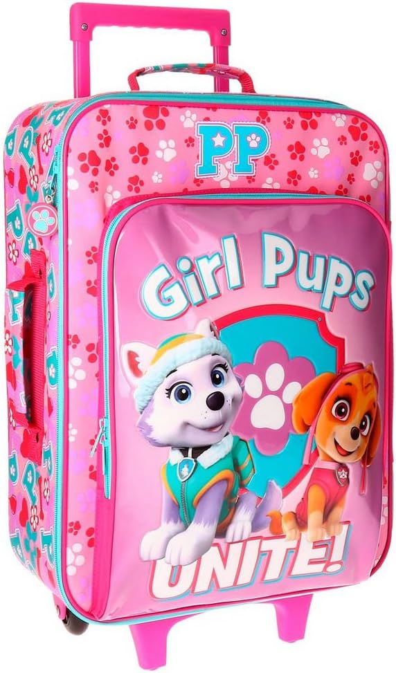 Paw Patrol Girls Pups Children's Luggage, 50 cm, 26 liters, Pink (Rosa