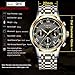 Mens Watches Waterproof Chronograph Stainless Steel Analog Quartz Watch Men Luxury Brand Fashion Dress Business Wristwatch