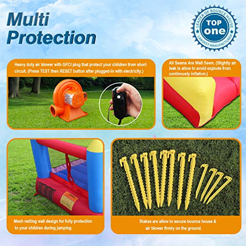 3 ACTION+AIR+Inflatable+Bouncer+Backyard