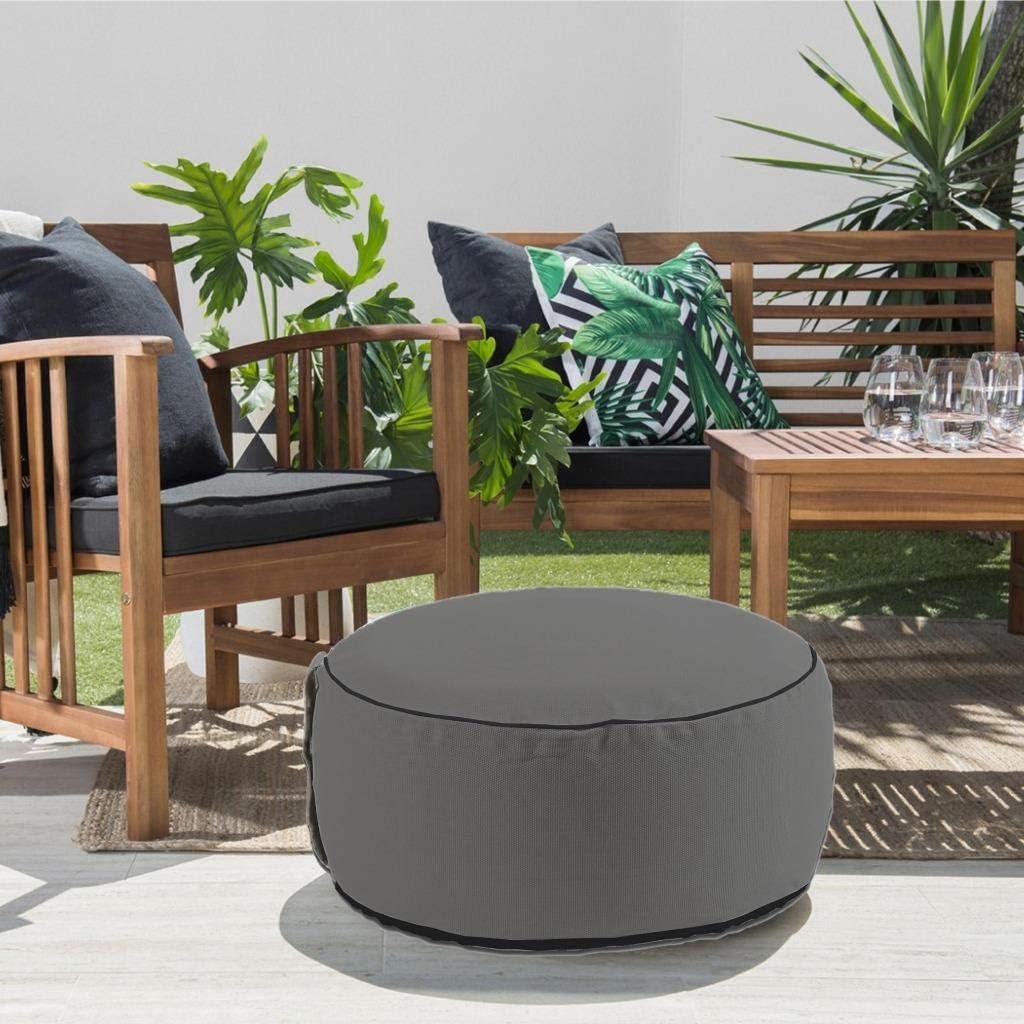 Inflatable Pouf Seat Ottoman Indoor/Outdoor Garden Lounger Cushion