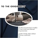 H.Versailtex Solid Navy Blackout Thermal Curtains 2 Panels 90x72 with Tiebacks view 7