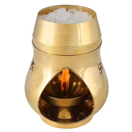 Sethi Traders CAMPHER LAMP PURE BRASS CHARGED BY REIKI GRAND MASTER & VASTU EXPERT