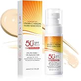 Tinted Sunscreen for Face, Hydrating Lightweight Mineral Sunscreen SPF 50+ PA+++, Non-Greasy Refreshing Tinted Moisturizer for All Skin Types, Water Resistant Travel Size Face Sunscreen, 2.11 fl oz