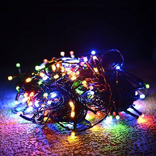 Christmas Decoration Light, Yizhou 30m 200LED Multi Color Fairy String Lights with UK Plug, Best Decoration for Christmas Tree, Halloween Illuminations ,Wedding party, Home or Garden Decorations