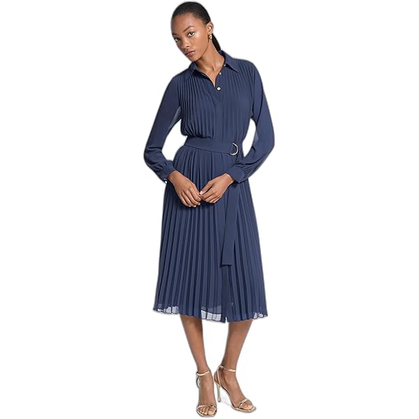Michael Kors Women's Fit and Flare Midi Polo Dress, Black, XXS at Amazon Women's Clothing store Michael Kors Women's Fit and Flare Midi Polo Dress, Black, XXS at Amazon Women's Clothing store