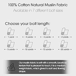 Pico Textiles 3 Yards Bolt - 100% Cotton Natural