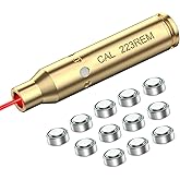EZshoot Bore Sight 9mm/223 5.56mm Red Laser Boresighter with Batteries